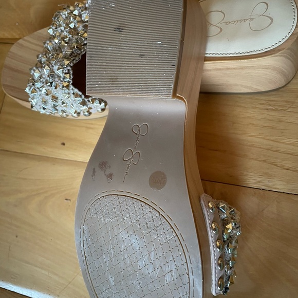 Jessica Simpson Silver Embellished Sandals - Picture 4 of 4